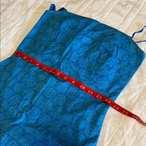 The Limited Stretch Blue Pattern Summer Dress - Picture 7 of 9